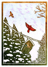 Linocut Card Set GRAB BAG OF 6