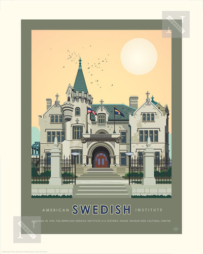 American Swedish Institute Summer - Landmark Series Print