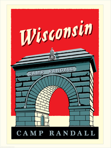 UW-Madison Badgers "Big Red" - Landmark University Series Print