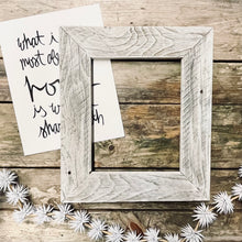 Whitewashed Rustic Frame