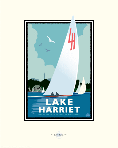 Lake Harriet Sail - Landmark Landmark Series Card