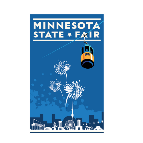 State Fair Blue - Landmark Series Sticker