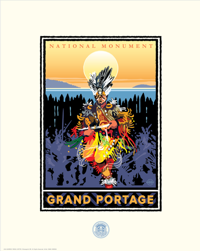 Grand Portage National Parks Monument - Landmark Series Print
