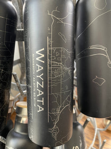 In-stock Map Stainless Steel Water Bottle