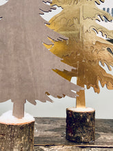 Wood + Faux Leather Tree