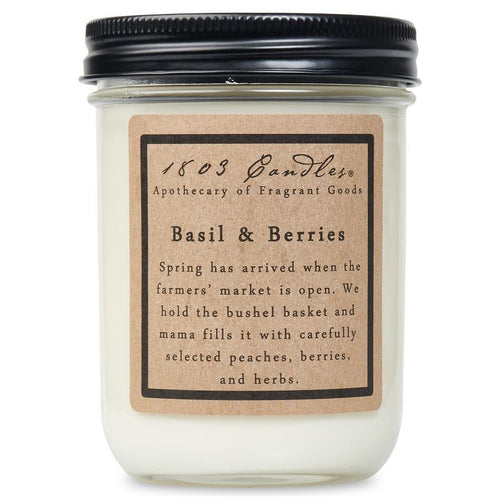 Basil + Berries Soy Candle