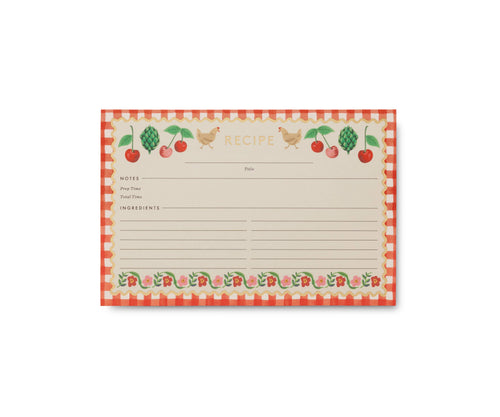 Pack of 12 Cherry Farm Recipe Cards