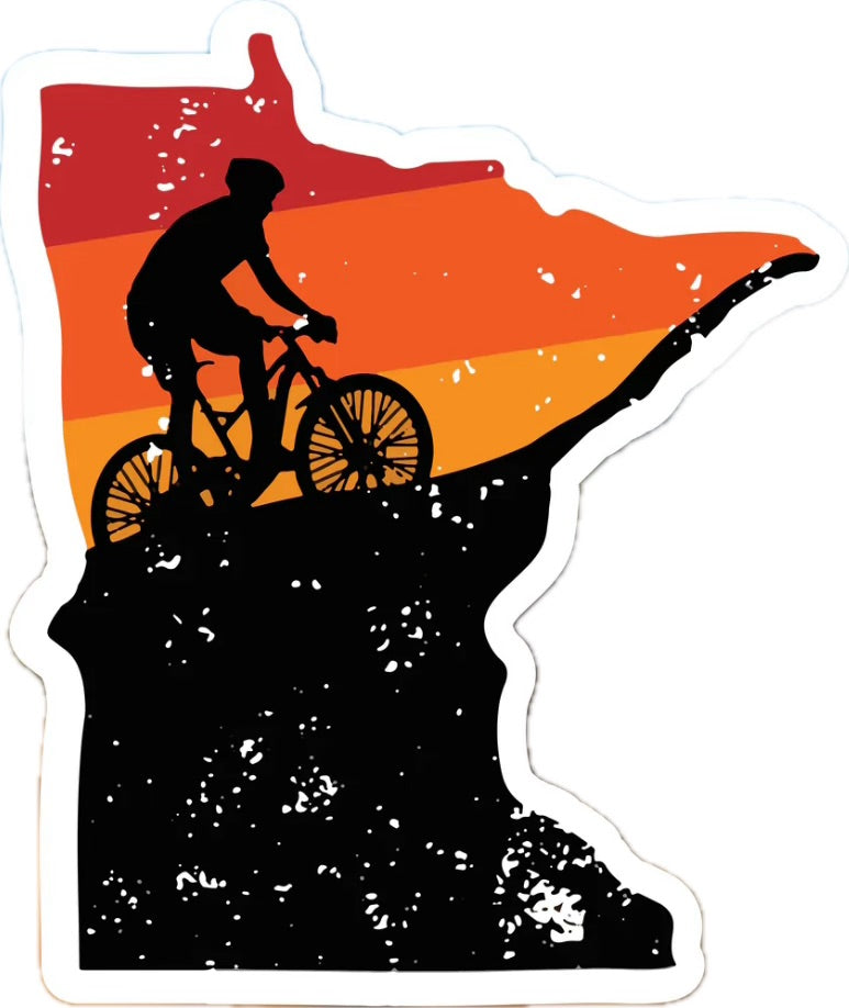 Minnesota Biking Sticker