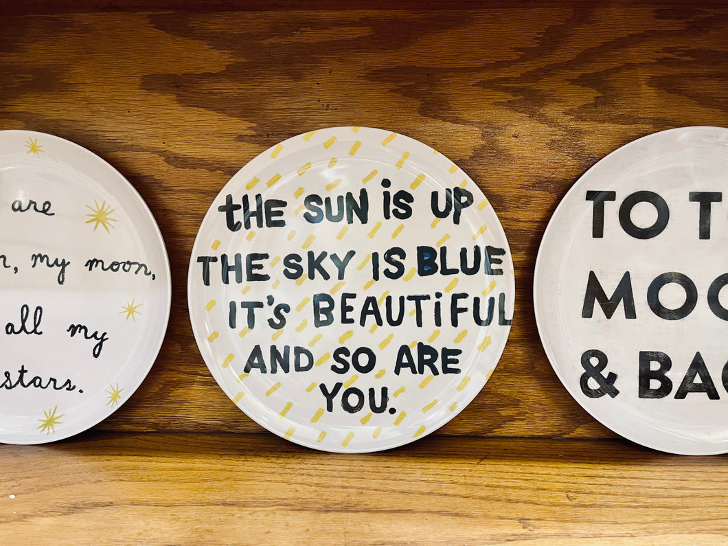 “The Sun is Up” Inspirational Plate