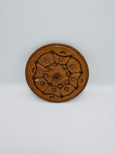 Round Leather Coaster with a Beautiful Pattern