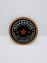 Round Leather Drinks On Me Coaster