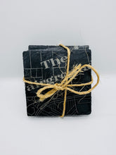 Laser-made Slate Coasters with Map designs (Set of 4)