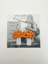 Ceramic Mushroom Hanging Earrings