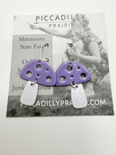Ceramic Mushroom Hanging Earrings