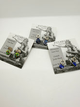 Silver and Brass Stud Earrings