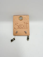 Half Moon Stud Chandelier Earrings