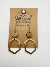 Brass and Other material Earrings - 14k Gold Plated Stems