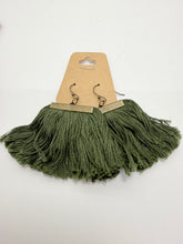 Tassel Fan Hanging Earrings