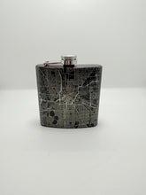 Stainless Steel Black Map Flasks