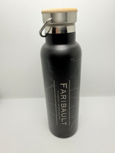 Stainless Steel Map Bottles with Bamboo Top