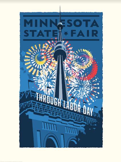 Minnesota State Fair Marquee - Landmark Series Print