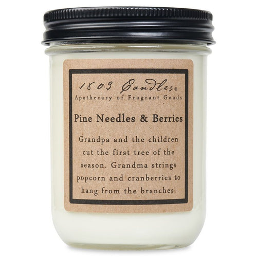 Pine Needles & Berries Soy Candle