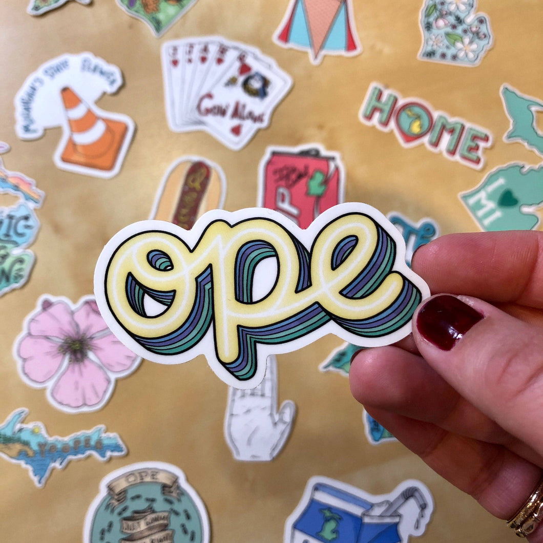 Ope - Michigan Sticker