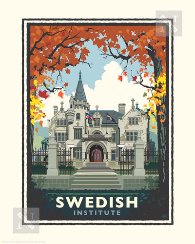 American Swedish Institute Fall - Landmark Series Print