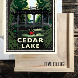 Beveled Edge Frame: Wood Tones