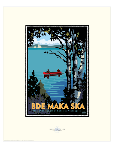 Bde Mka Ska - Landmark Series Card