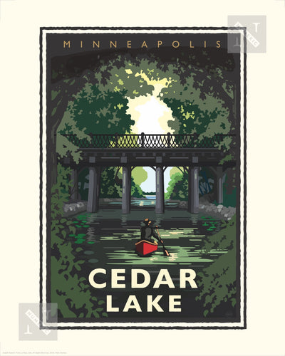 Cedar Lake - Landmark Series Print
