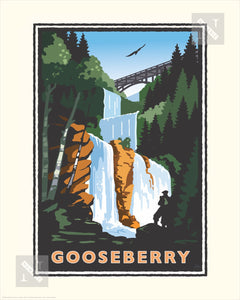 Gooseberry Falls - Landmark Series Print