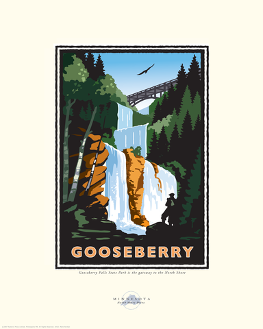 Gooseberry Falls - Landmark Series Card