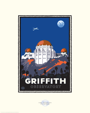 Griffith Park Conservatory Mountainside - Landmark Series California Print