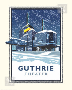 Guthrie Theater Winter - Landmark Series Print