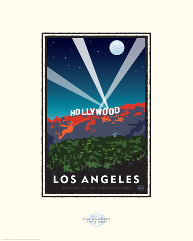 Hollywood Nights - Landmark Series California Print