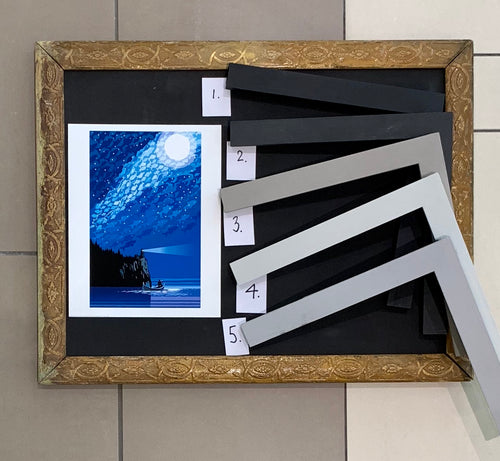 Grey/Black Custom Painted Frames