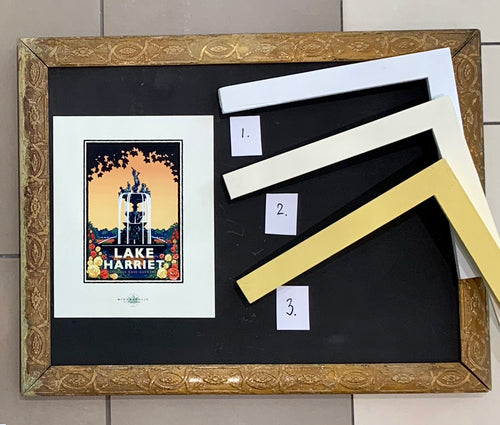 White/Yellow Custom Painted Frames