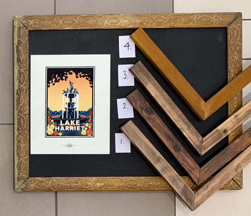 Natural Custom Stained Frames