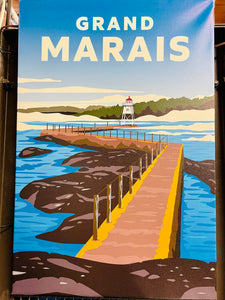 24x32 Landmark Print on CANVAS