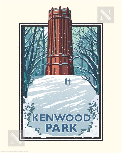 Kenwood Park Winter - Landmark Series Print