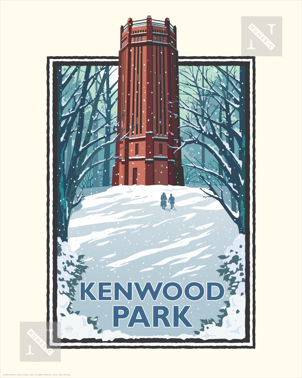 Kenwood Park Winter - Landmark Series Print