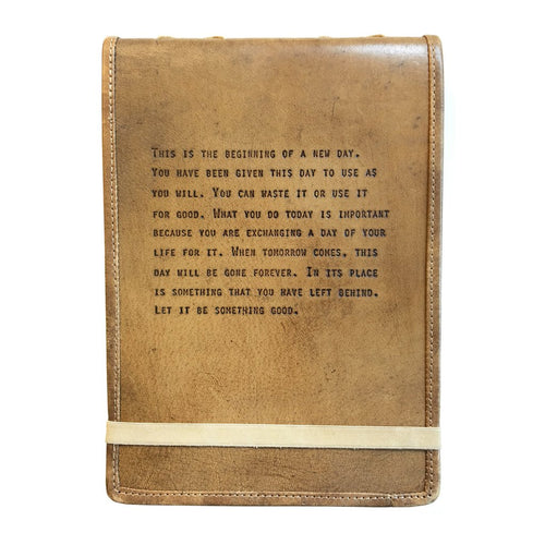 Large Leather Journal - This is the beginning
