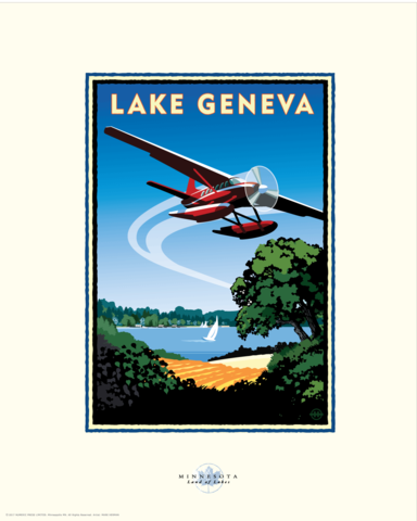 Lake Geneva - Landmark Series Card