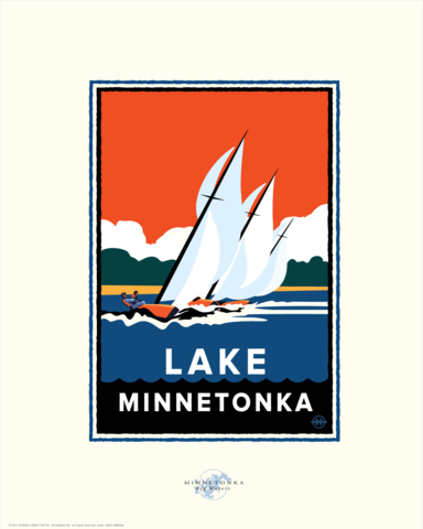 Lake Minnetonka Regatta - Landmark Series Card