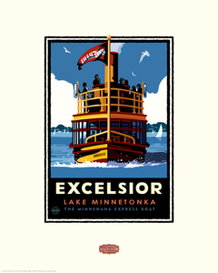 Lake Minnetonka Excelsior Ferry - Landmark Series Card