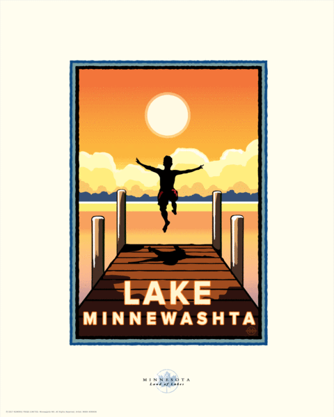 Lake Minnewashta - Landmark Series Card