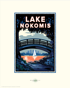 Lake Nokomis Bridge - Landmark Series Card