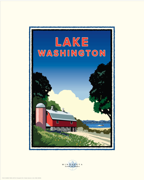 Lake Washington - Landmark Series Card