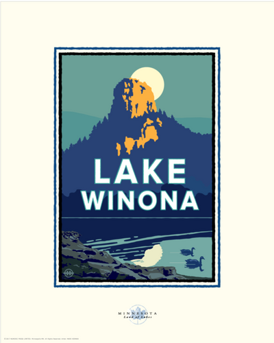 Lake Winona - Landmark Series Card